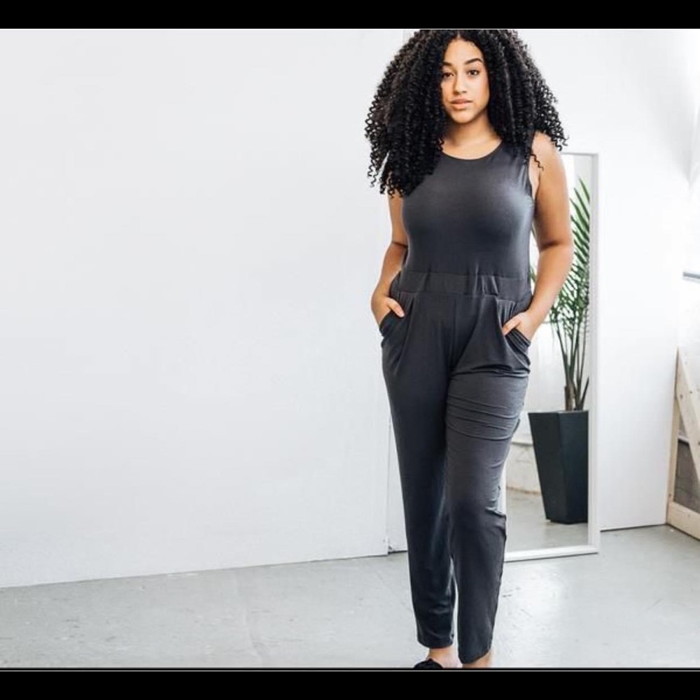 Encircled Dressy Jumpsuit in Black, size L